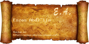 Eszes Abélia névjegykártya